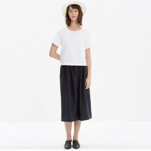 Madewell Silk Midi Skirt